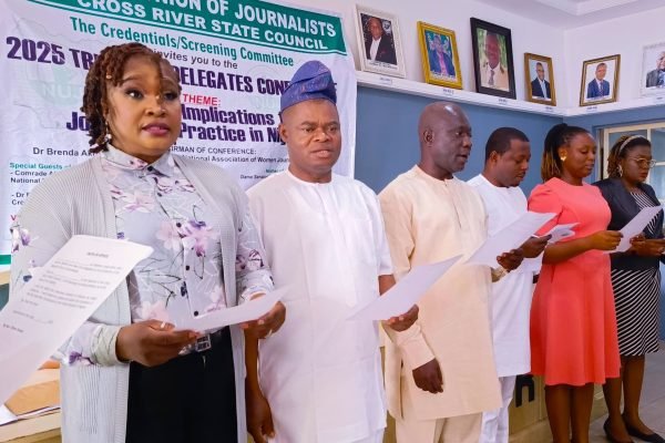 Just In: Comrade Archibong Bassey re-elected Cross River NUJ Chairman, calls for unity among members