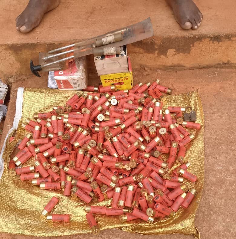 Police arrest man in possession of over 1,100 rounds of live ammunition in Onitsha