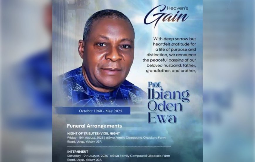 CRSHA Member, SSG, Groups Eulogize Late Prof Ibiang Oden Ewa