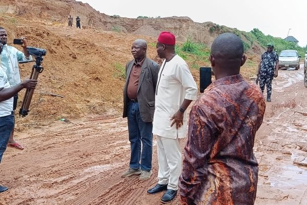 Senator Nwoye decries bad roads in Anambra North, seeks FG's urgent attention
