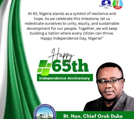 Independence Day: C'River NDDC Commissioner Urges Collective Action to Drive Prosperity in the Niger Delta Region