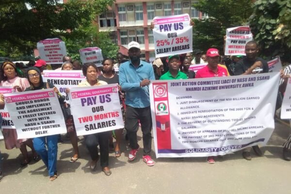 UNIZIK-SSANU, NASU protest unjust disbursement of N50b among Varsity's unions