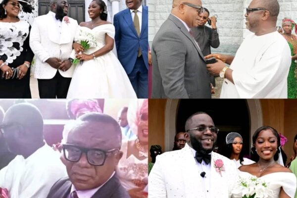 Cross River NDDC Rep, Rt Hon Orok Duke, Attends Gov Otu's Son's Wedding, Congratulates the Couple