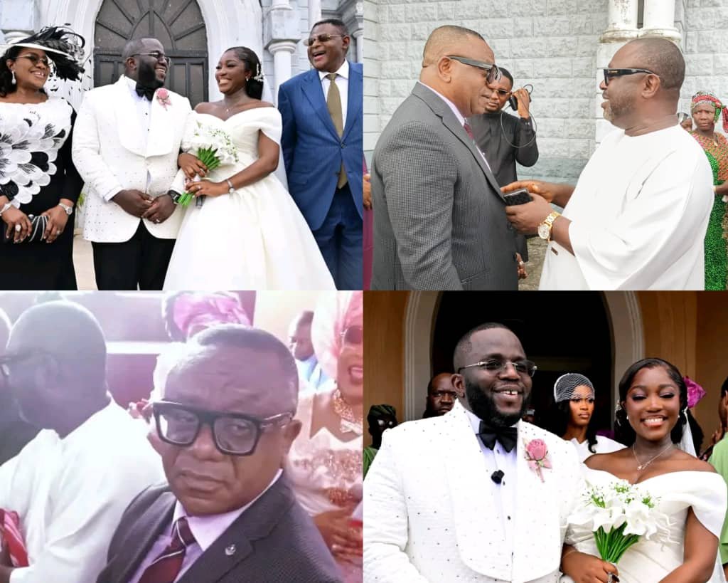 Cross River NDDC Rep, Rt Hon Orok Duke, Attends Gov Otu's Son's Wedding, Congratulates the Couple