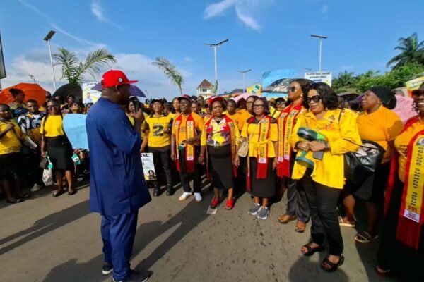 Anambra teachers rally in solidarity for Soludo's reelection election
