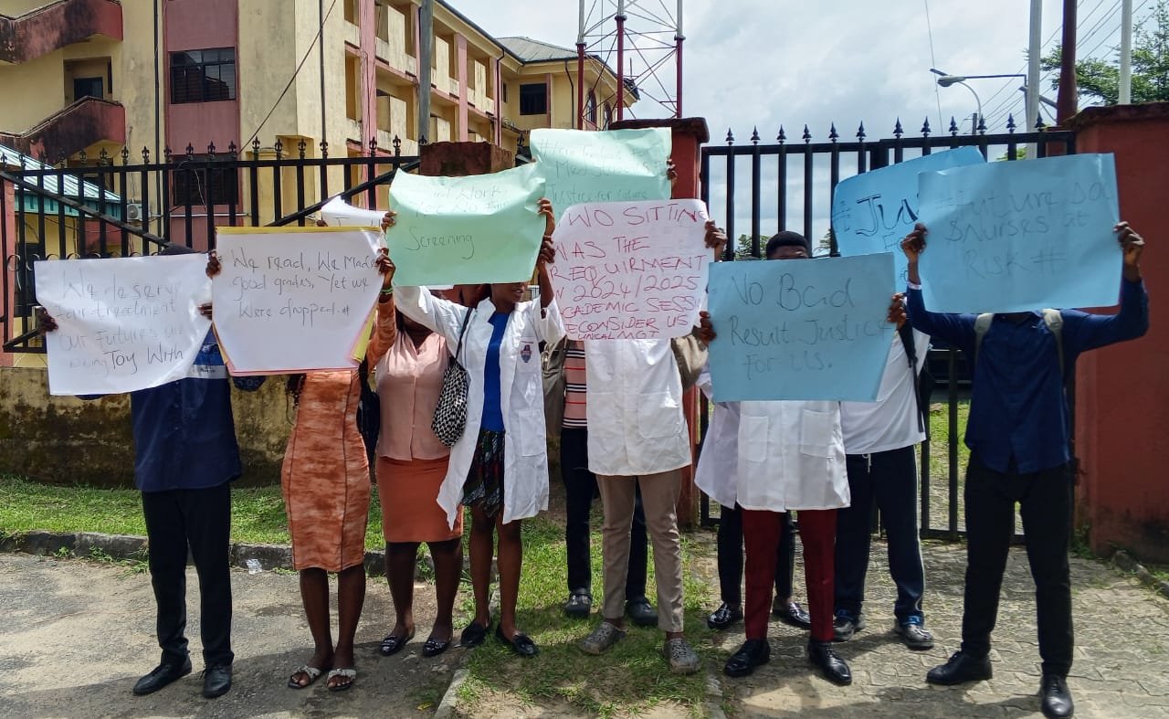 UNICAL Medicine, Nursing Students Protest Over Directive to Change Course