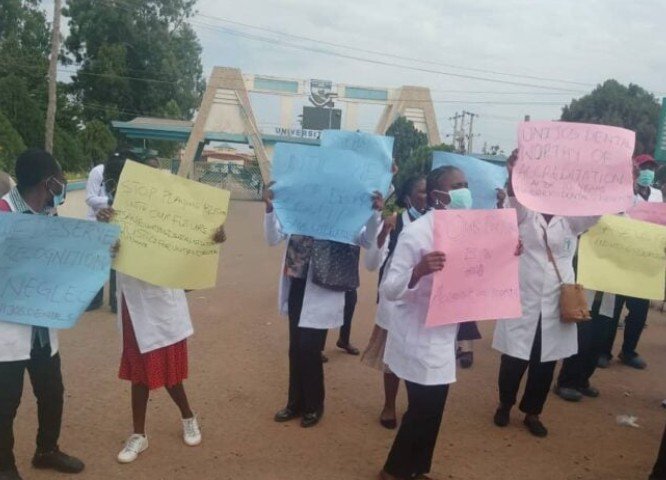 We've spent 10 years without graduation, UNIJOS dental students protest