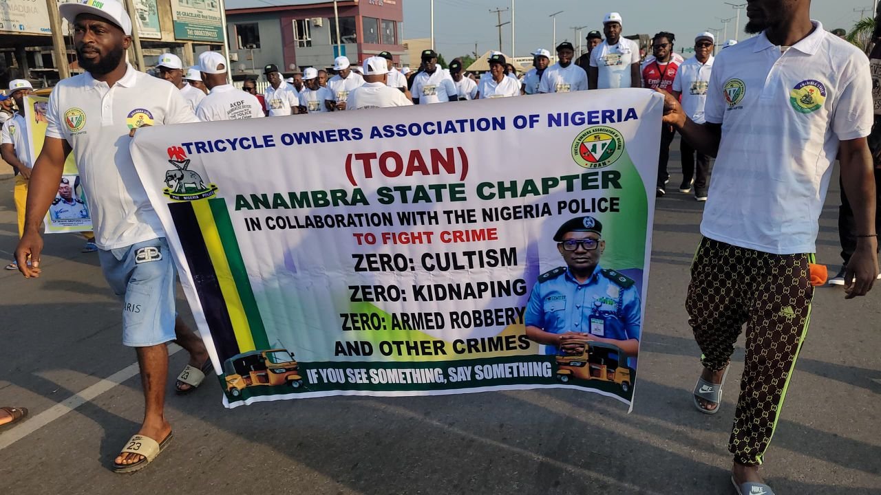 Anambra CP leads walk, advocacy against cultism, other vices in Awka