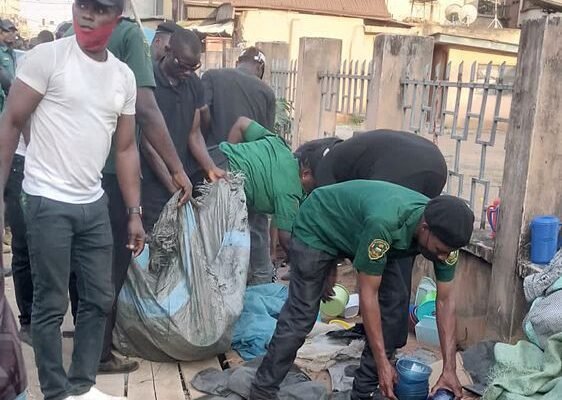 Ocha Brigade Enforces Clean, Healthy Anambra Policy at Onitsha Market
