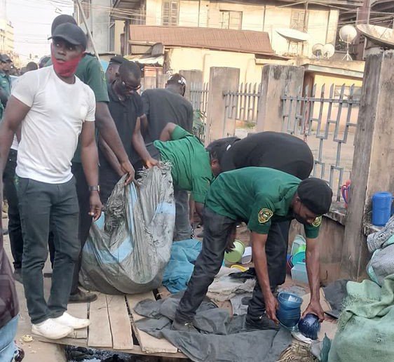 Ocha Brigade Enforces Clean, Healthy Anambra Policy at Onitsha Market
