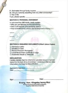 Etung Leadership Reaffirms Endorsement of Gov Otu for Second Term, As Lawmaker Distributes 1,500 Bags of Rice, Cash to Constituents