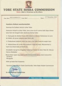 Islamic Police, Hisbah Bans Men and Women Interaction, Private Conversations in Vehicles and Public Gatherings in Yobe State