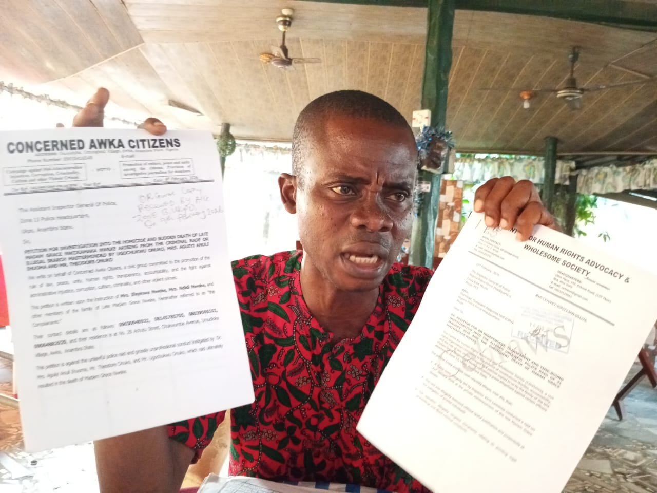 Man demands justice over mother's death allegedly caused by Police