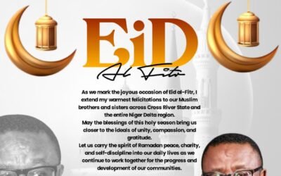 Eid-el-Fitr: C'River NDDC Rep Rt. Hon. Orok Duke Felicitates President Tinubu, Muslim Ummah, Calls for Peaceful Coexistence