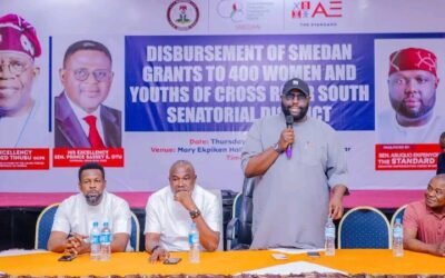 Senator Asuquo Ekpenyong Empowers 400 Constituents with N100,000 SMEDAN Grants in Calabar
