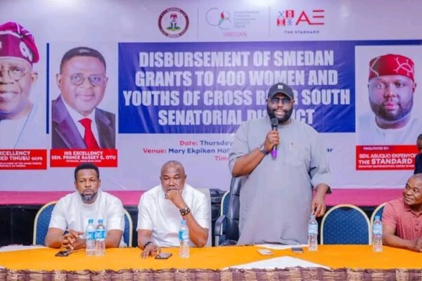 Senator Asuquo Ekpenyong Empowers 400 Constituents with N100,000 SMEDAN Grants in Calabar
