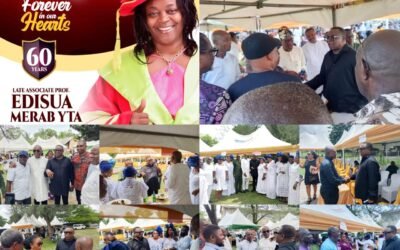 Rt Hon Orok Duke attends funeral service of Edisua Ita, pays glowing tribute to the late academic
