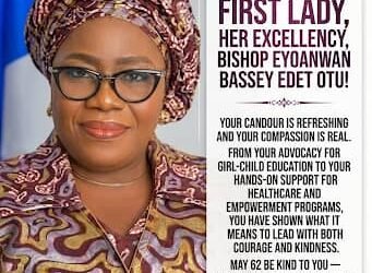 Ntufam Ekum Ekok Ojogu celebrates Cross River First Lady, Bishop Eyoanwan Otu on her birthday