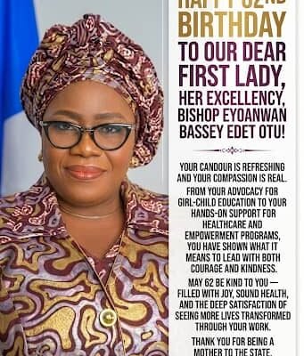 Ntufam Ekum Ekok Ojogu celebrates Cross River First Lady, Bishop Eyoanwan Otu on her birthday