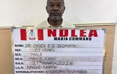 NDLEA arrests medical doctor over cocaine trafficking