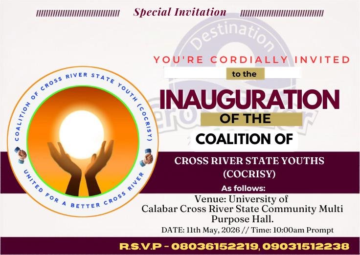 COCRISY promises inclusive, youth-driven movement in Cross River