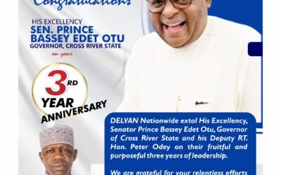DELVAN Congratulates Gov Otu on Three Years of Purposeful Leadership