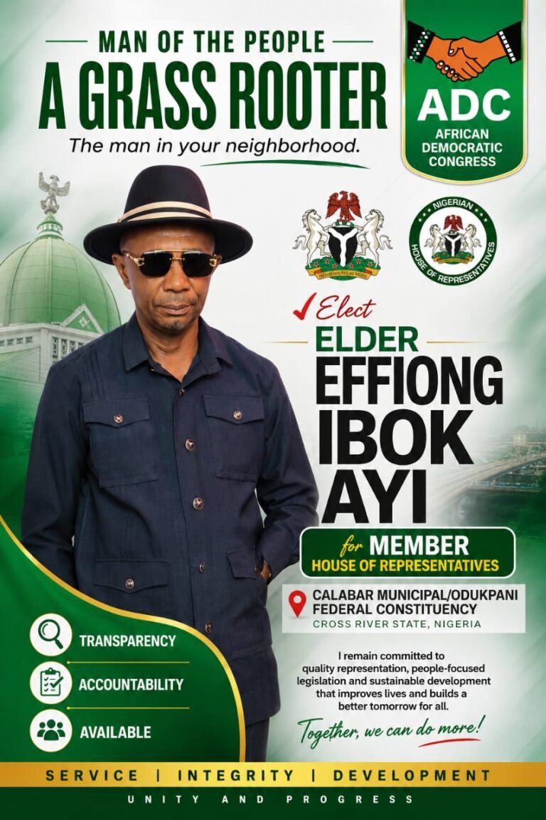 Elder Effiong Ibok Ayi wins ADC primary, emerges as House of Reps candidate for Calabar Municipality/Odukpani Federal Constituency