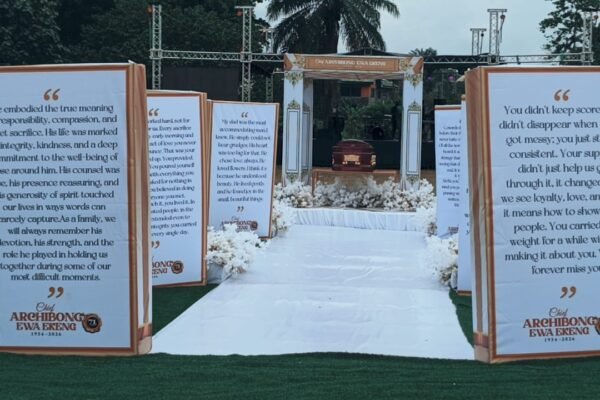 Orok Duke pays final respect to Late Chief Ekeng as he is laid to rest in Calabar