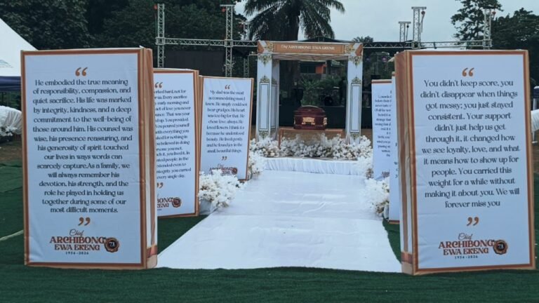 Orok Duke pays final respect to Late Chief Ekeng as he is laid to rest in Calabar