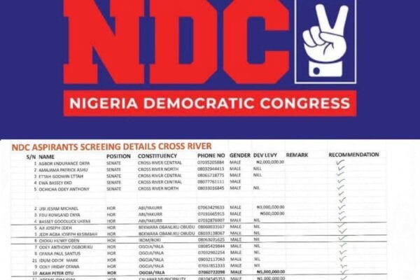 Petition Looms as NDC's Fielding of Allegedly Unscreened Aspirant Triggers Outrage in Obubra/Etung