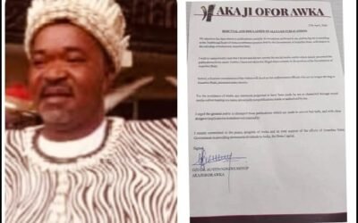 I am not traditional ruler of Awka kingdom - Austin Ndigwe