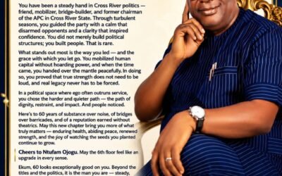 C'River Federal Commissioner, Dr Owa, felicitates Ntufam Ekum Ekok Ojogu on his 6th birthday