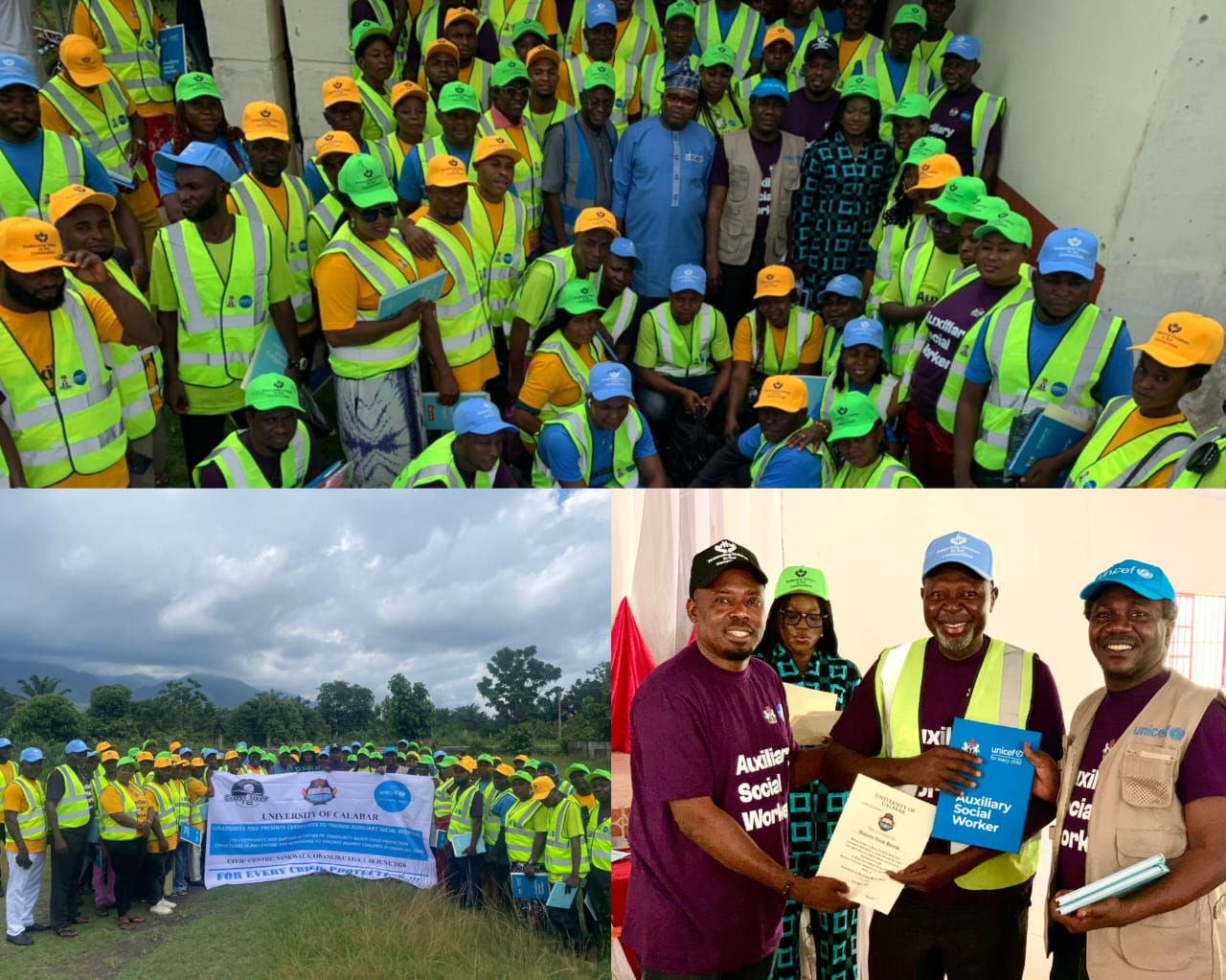UNICAL, UNICEF Graduate 74 Auxiliary Social Workers in Obanliku