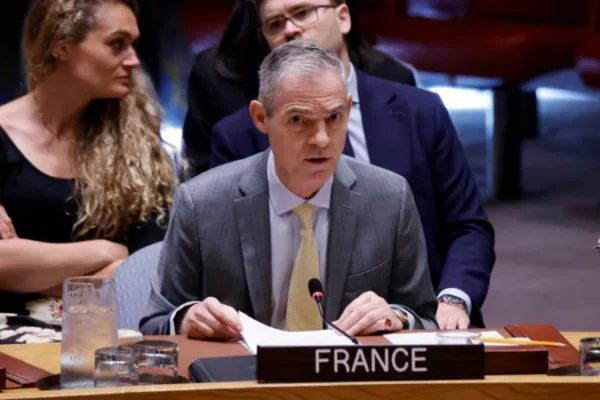US walks out of UN Security Council meeting as France compares it to North Korea and Russia