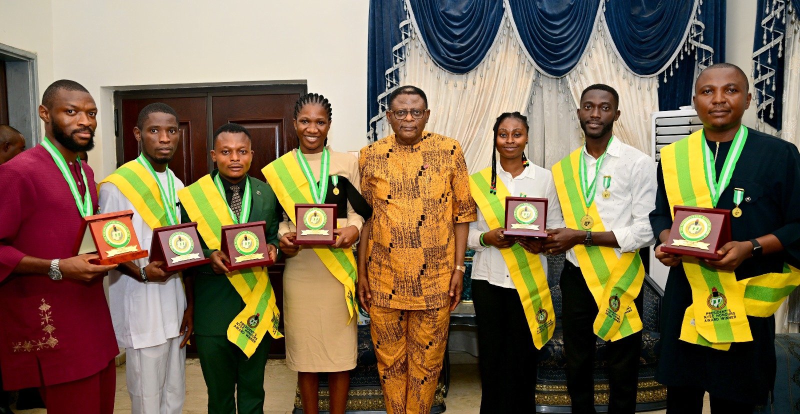 Gov Otu Rewards 7 Corps Members with Automatic Employment