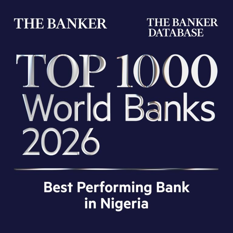 GTBank Named Best Overall Performing Bank In Nigeria In The Banker's Top 1000 World Banks Rankings 2026