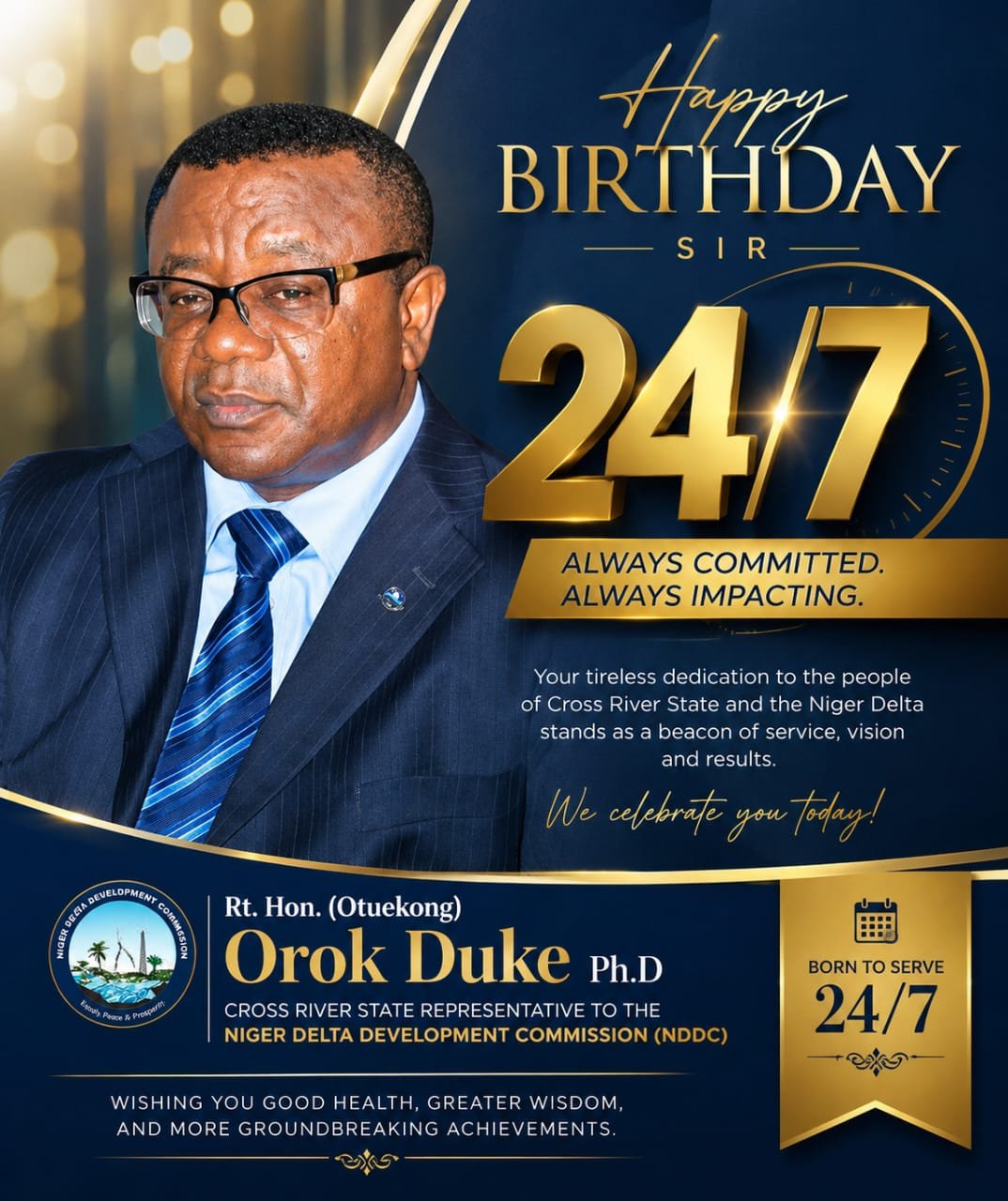 At 65, Rt Hon Orok Otu Duke’s Legacy of Service Continues to Inspire