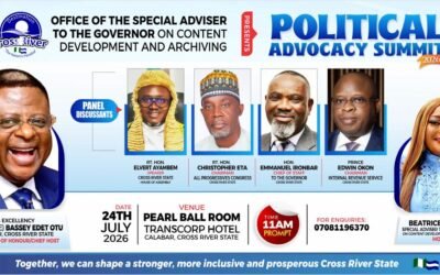 Stakeholders to examine political advocacy, inclusive governance and democratic participation at Calabar summit