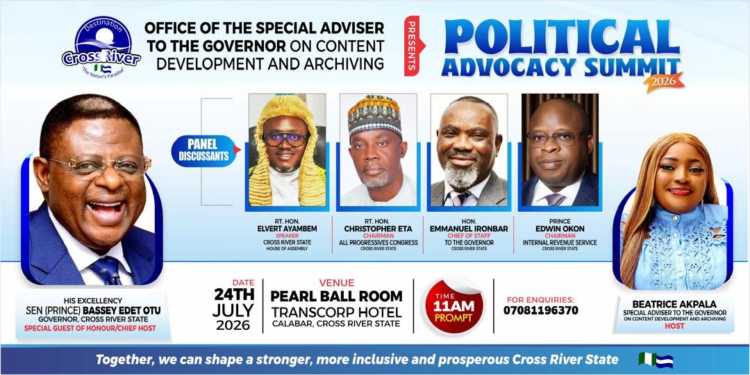 Stakeholders to examine political advocacy, inclusive governance and democratic participation at Calabar summit