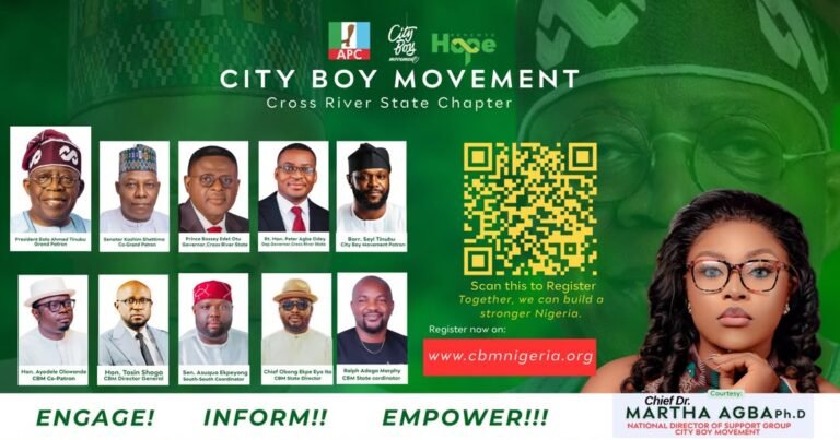 Dr Martha Agba to Lead Massive City Boy Movement Rally in Support of APC Candidates in OBO Federal Constituency