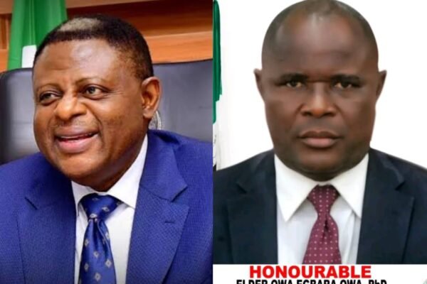 Cross River Federal Commissioner, Dr Owa, Congratulates Governor Otu on Appointment into APC Presidential Campaign Council