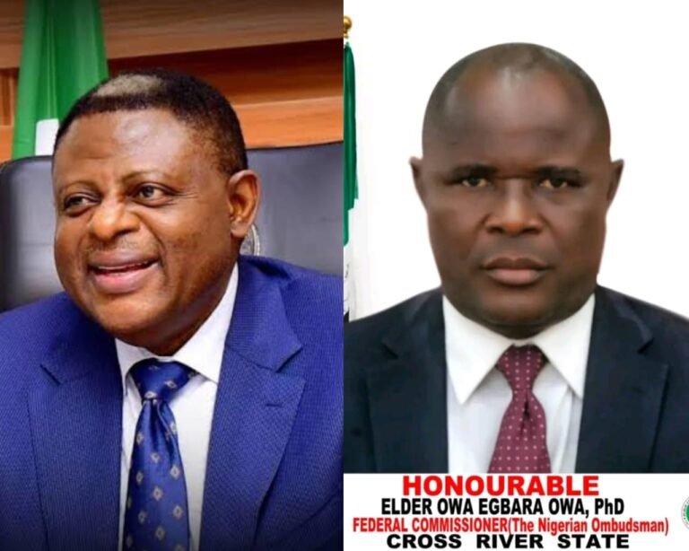 Cross River Federal Commissioner, Dr Owa, Congratulates Governor Otu on Appointment into APC Presidential Campaign Council
