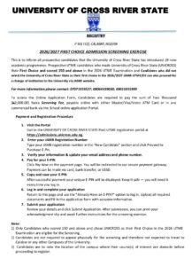 UNICROSS Opens 2026/2027 Admission with 19 New Academic Programmes
