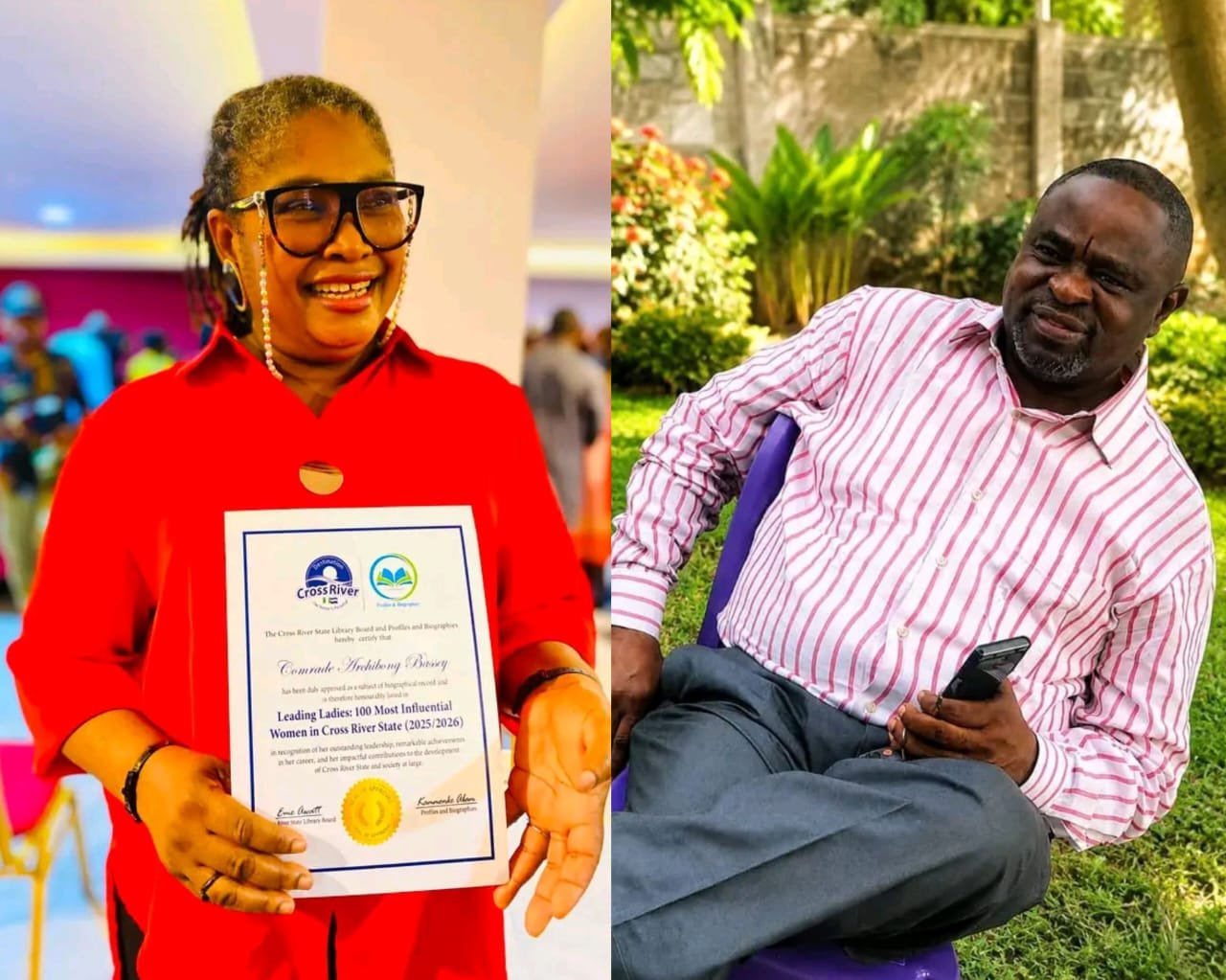 Cross River NUJ Chairman dedicates award to late veteran journalist, promises school project