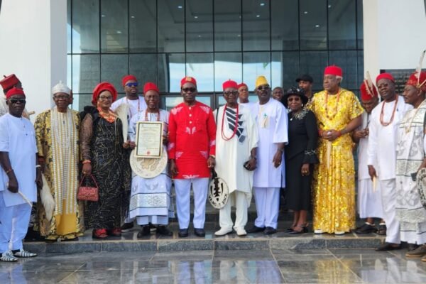 Soludo Presents Certificates of Recognition to Two Newly Elected Traditional Rulers in Anambra