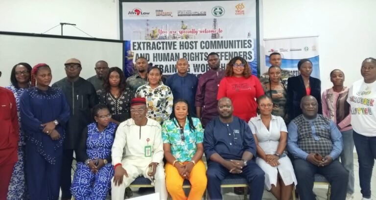 AfriLaw, NHRC Train Human Rights Defenders in Extractive Host Communities in Cross River