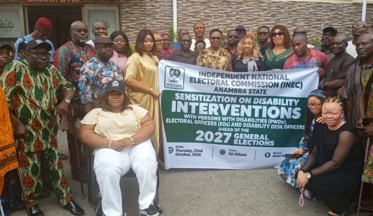 2027: INEC sensitizes PWDs, electoral officers ahead of poll in Anambra