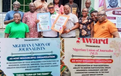 Pink Africa Foundation, Union for International Cancer Control Honour NUJ with Double Awards