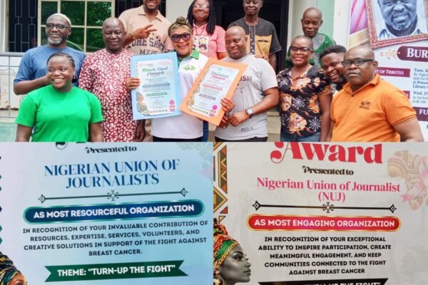 Pink Africa Foundation Honours NUJ with Double Awards