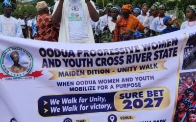 Cultural Harmony: Oodua Unity Walk Affirms Yoruba Community As Integral Part Of Cross River, Declares Support For Tinubu, Otu